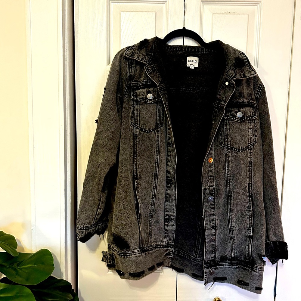 Gently Worn Cello Black Denim Jacket